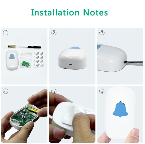 Long-range wireless digital touch doorbell